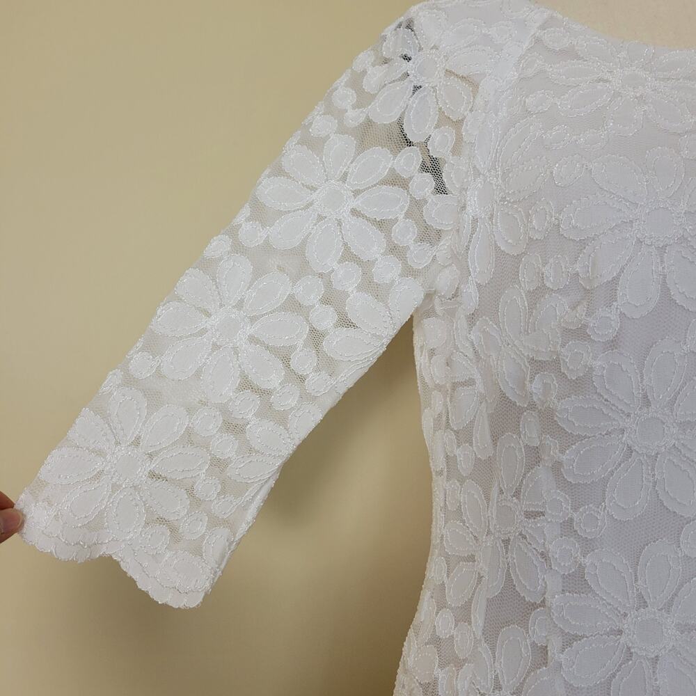 EUC Rabbit Rabbit Rabbit Designs 14 Dress Pullover Fit & Flare Lace Lined - Picture 4 of 16